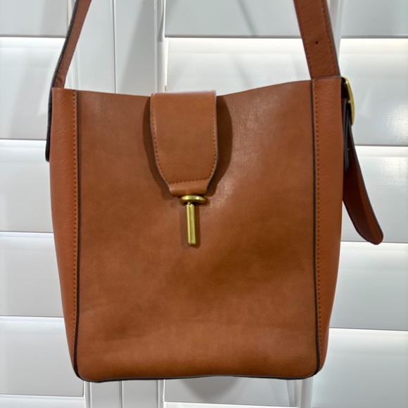 Handbags - Vegan Leather Bucket Shoulder Bag